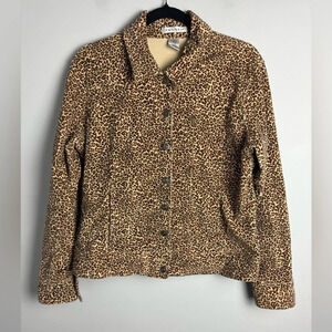 HANNAH Leopard print Jacket size Large
